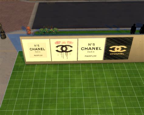 chanel paris wall art glass sims 4 download